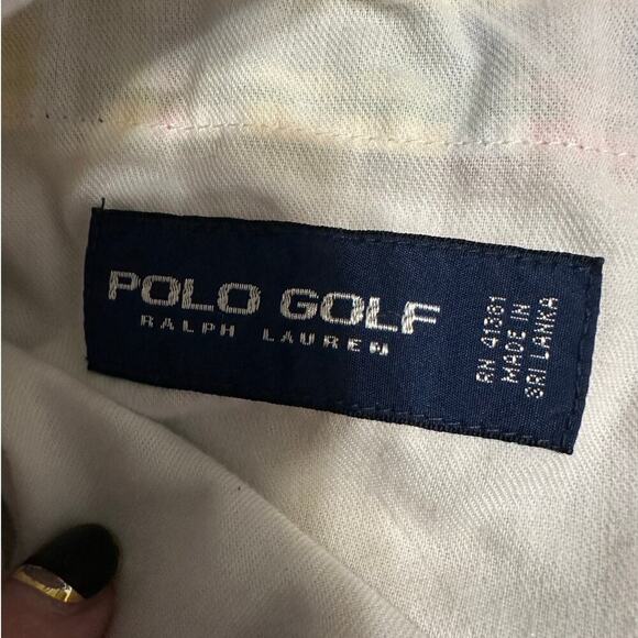 Polo Golf Plaid Shorts Men's Size 34 9 Inch Flat Front Yellow Easter Spring - Picture 3 of 7